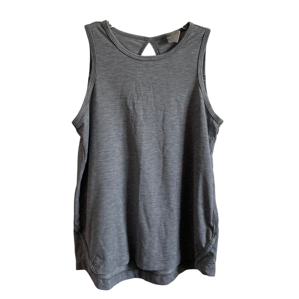 Athleta Girl Grey Keyhole Back Grey Tank Top - Size Medium‎